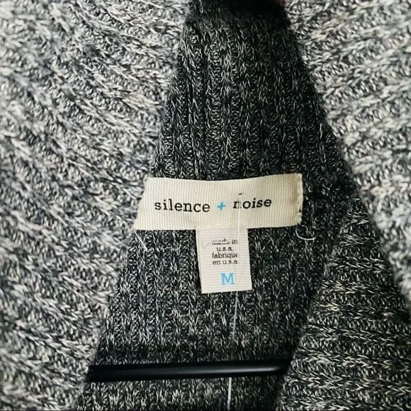 SILENCE & Noise Cold Shoulder Mock Neck Dress Med - Picture 3 of 8